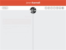 Tablet Screenshot of jeremikarnell.com